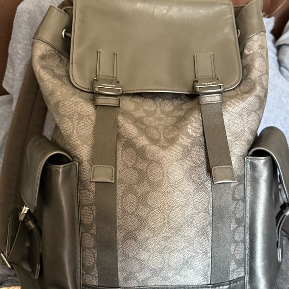Coach Other - Coach Men's Signature Canvas Backpack in Olive